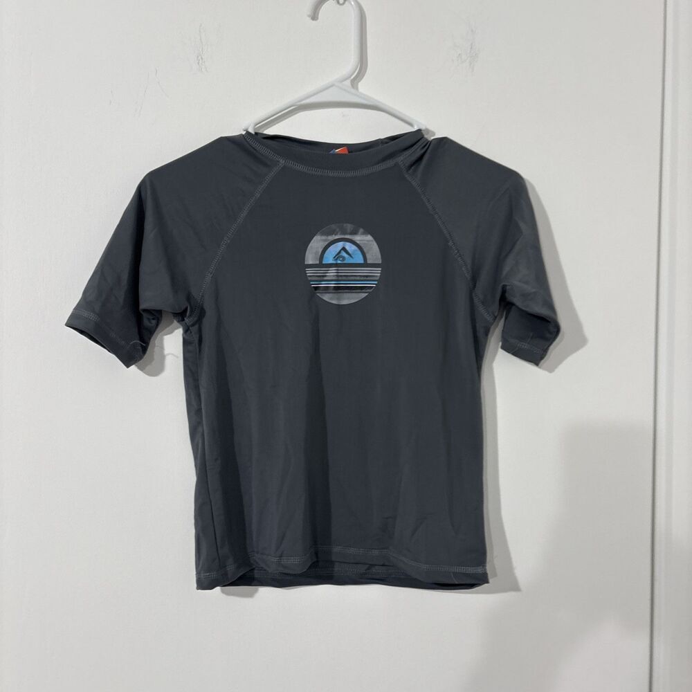 Kanu Surf Boys UPF 50+ Sun Protective Rashguard Swim Shirt Avalon Gray Large 12